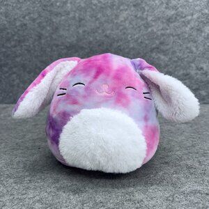 Squishmallows Alejandra Tie-Dye Bunny with Fuzzy Tummy 8" Plush Toy Easter Squad